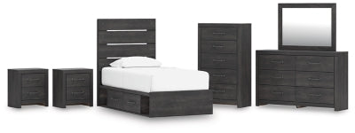 Paquete de dormitorio de 8 piezas