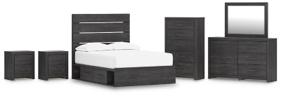 Paquete de dormitorio de 8 piezas