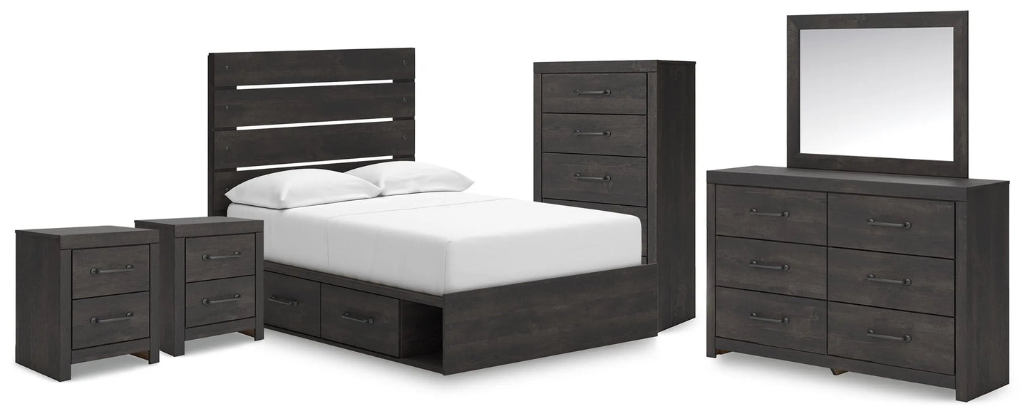 Paquete de dormitorio de 8 piezas