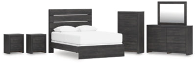 Paquete de dormitorio de 8 piezas