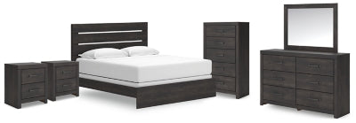 Paquete de dormitorio de 8 piezas
