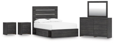Paquete de dormitorio de 7 piezas