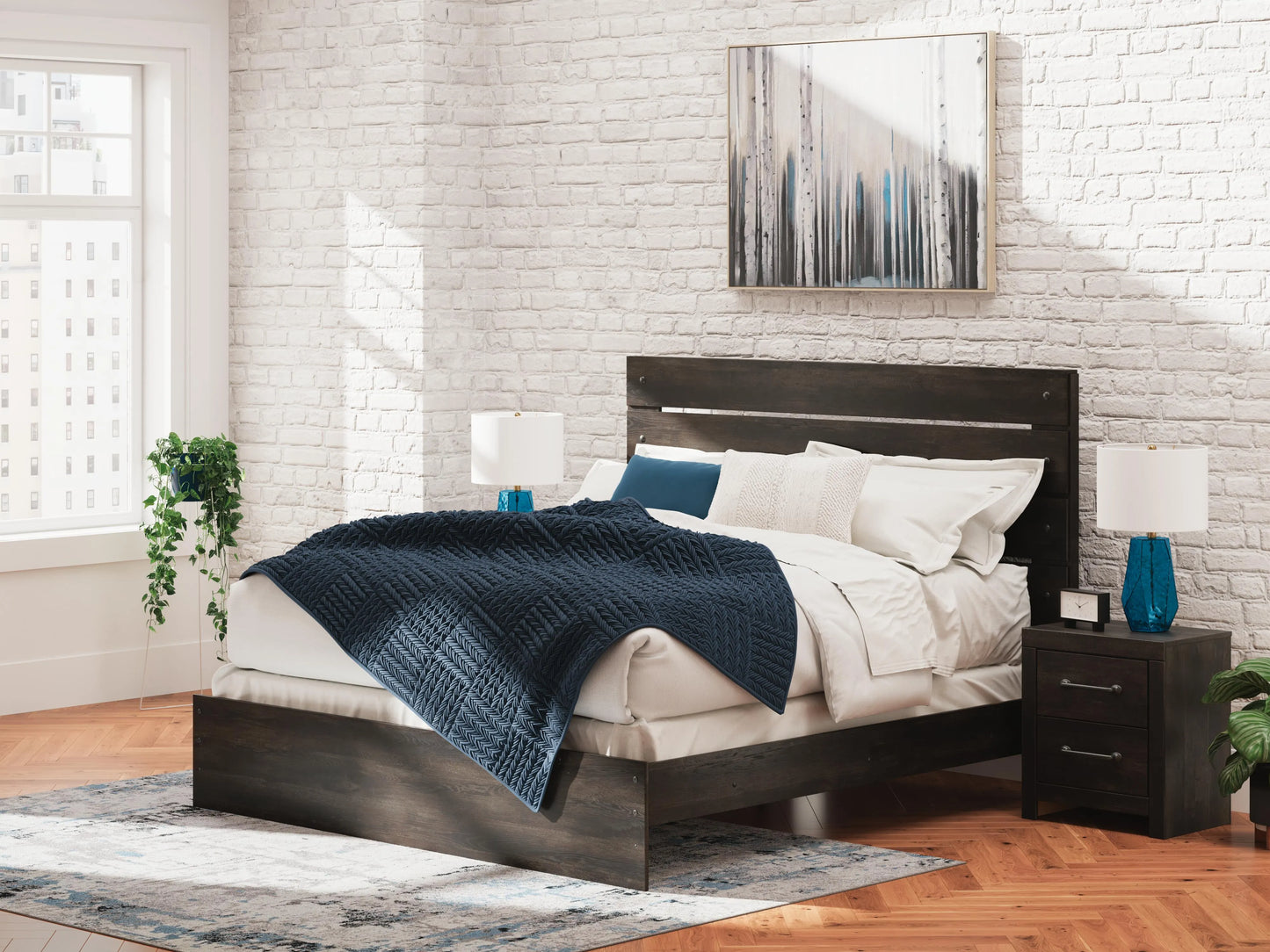 Cama con paneles Delmorta King