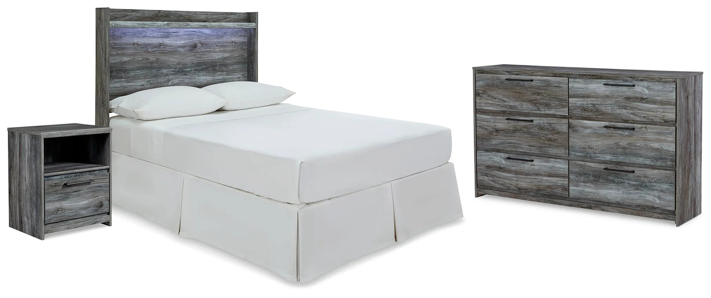 Cabecero, cómoda y mesita de noche Baystorm Full Panel