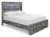 Cama de panel completo Baystorm con 2 cajones de almacenamiento