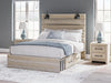 Cama matrimonial Senbry con paneles y almacenamiento