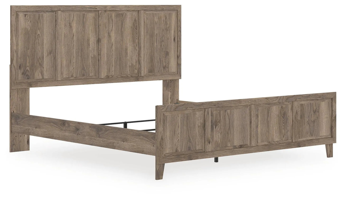 Cama King con paneles Keithland