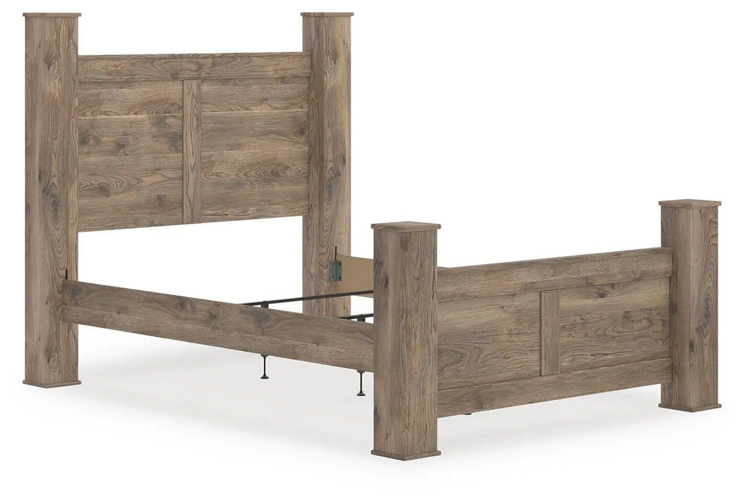 Cama de matrimonio grande con dosel Keithland