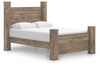 Cama de matrimonio grande con dosel Keithland