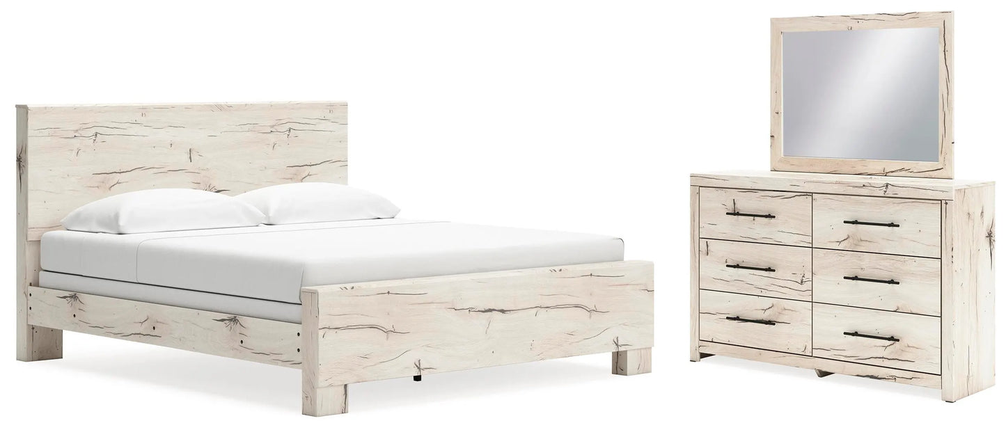 Cama, cómoda y espejo Lawroy King