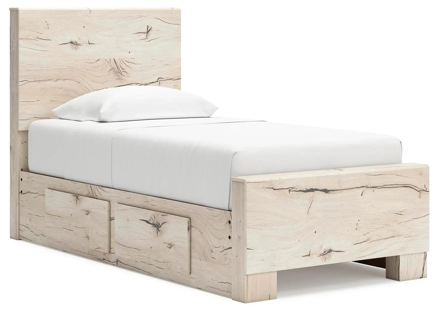 Cama Lawroy con dos paneles y almacenamiento