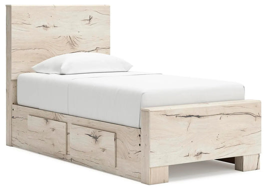 Cama Lawroy con dos paneles y almacenamiento