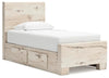 Cama Lawroy con dos paneles y almacenamiento