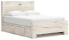 Cama de panel Queen Lawroy con almacenamiento