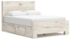 Cama de panel Queen Lawroy con almacenamiento
