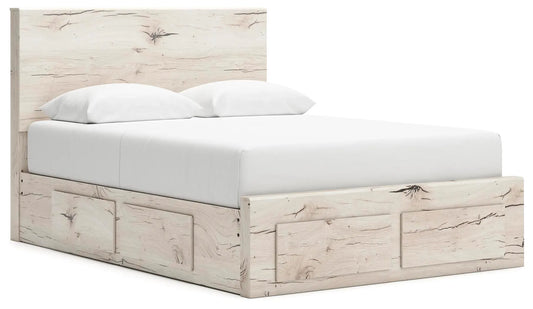 Cama de almacenamiento con panel Lawroy Queen