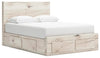 Cama de almacenamiento con panel Lawroy Queen