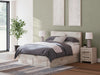 Cama de almacenamiento con panel Lawroy Queen
