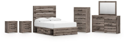 Paquete de dormitorio de 8 piezas
