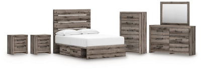 Paquete de dormitorio de 8 piezas