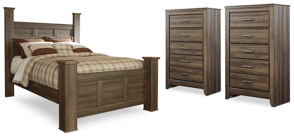 Cama Queen y 2 cómodas Juararo