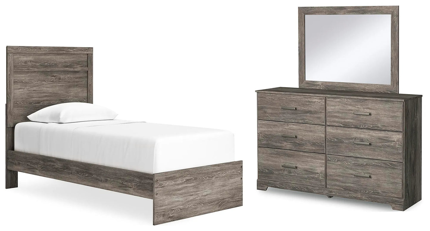 Cama doble, cómoda y espejo Ralinksi
