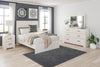 Cama, tocador, espejo y mesita de noche Stelsie Full Panel