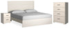 Juego de cama, cómoda y mesita de noche Stelsie King