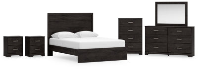 Paquete de dormitorio de 8 piezas