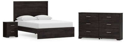 Paquete de dormitorio de 5 piezas