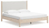Cama tapizada Cadmori King con panel