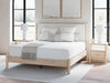 Cama tapizada Cadmori King con panel