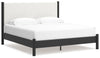 Cama tapizada Cadmori King con panel