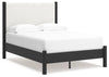 Cadmori Cama Tapizada con Panel Completo