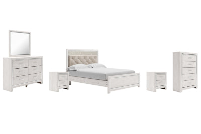 Paquete de dormitorio de 8 piezas