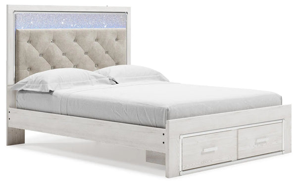 Cama tapizada con almacenaje Altyra Queen
