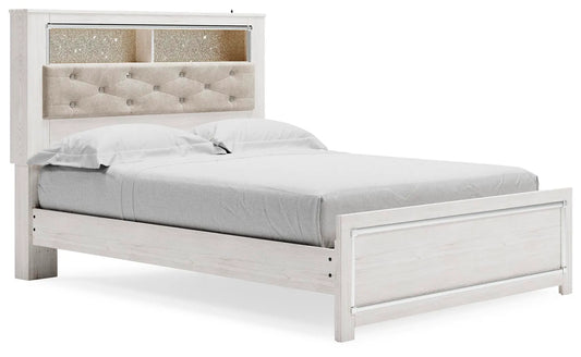 Cama Altyra Queen Panel Bookcase