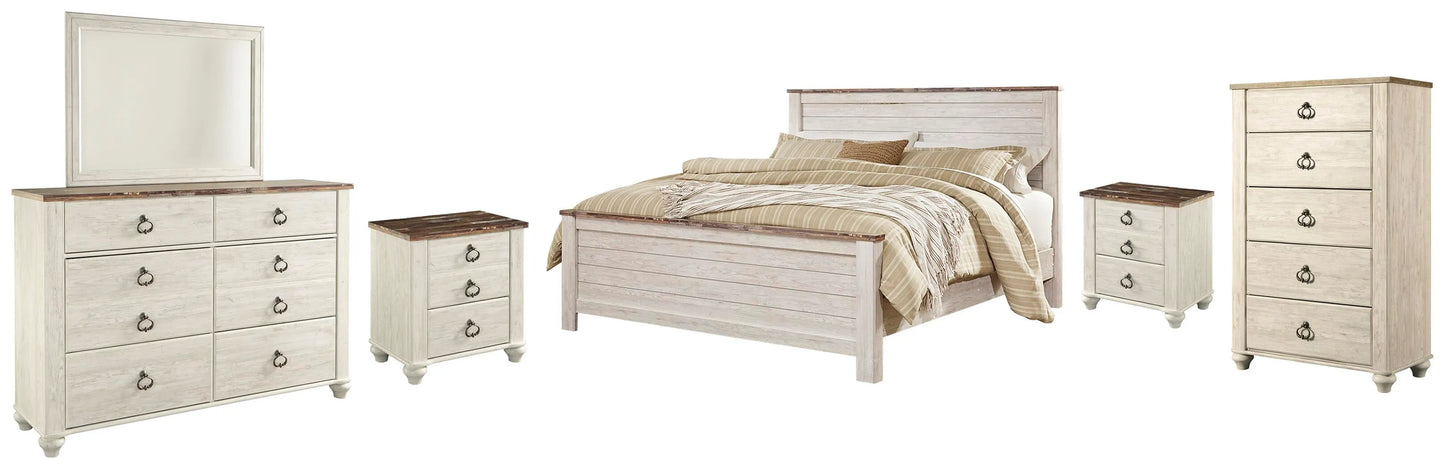 Paquete de dormitorio de 8 piezas