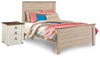 Cama de panel completo y mesita de noche Willowton