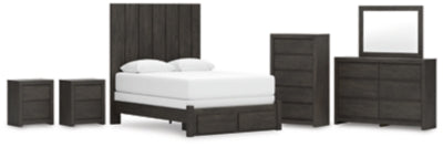 Paquete de dormitorio de 8 piezas
