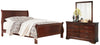 Cama trineo, cómoda y espejo Alisdair Queen