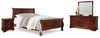Cama con dosel, cómoda, espejo y mesita de noche Alisdair King