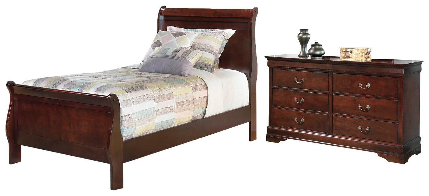Cama doble trineo y tocador Alisdair