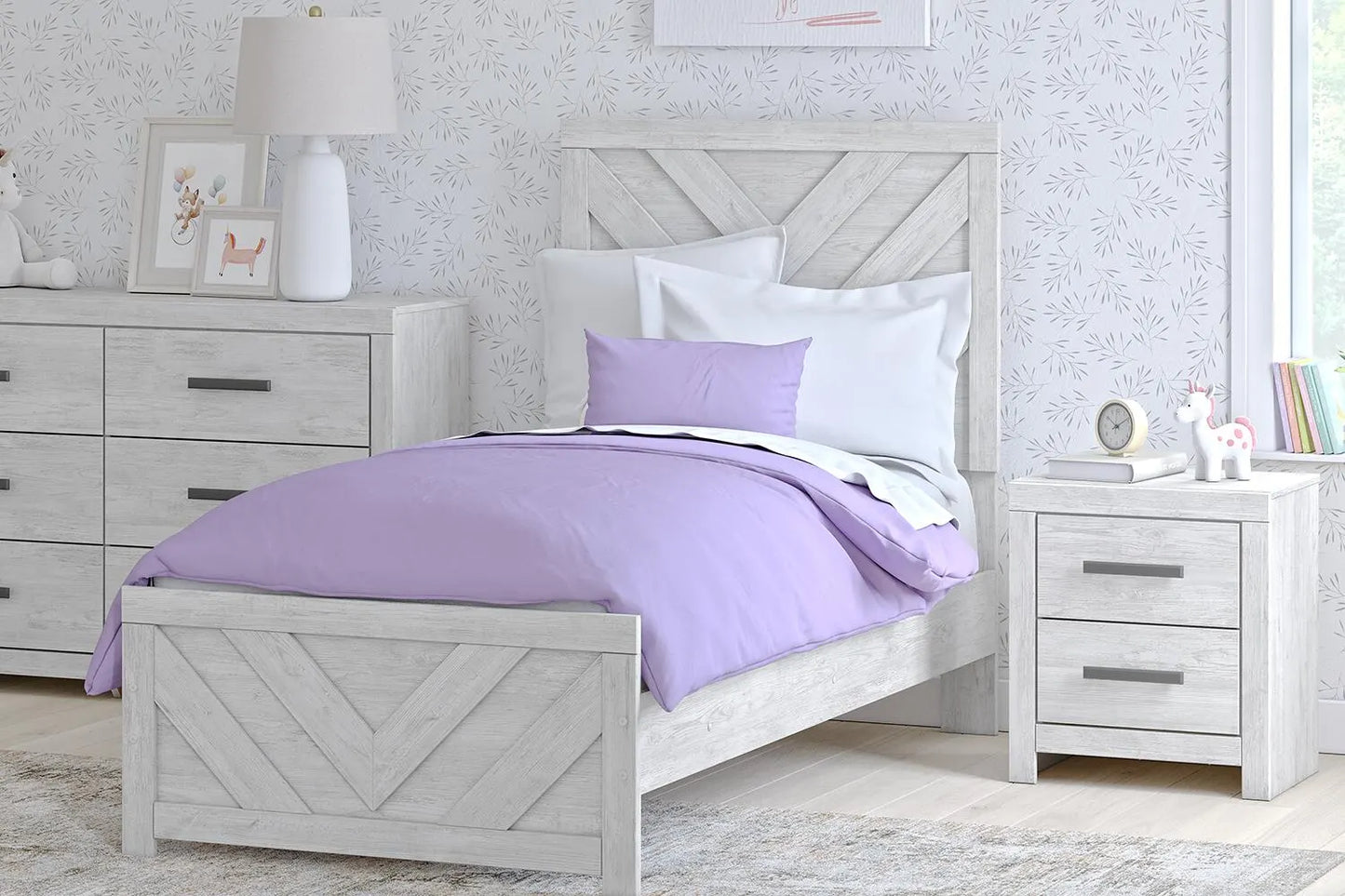 Cama doble de paneles gemelos Cayboni