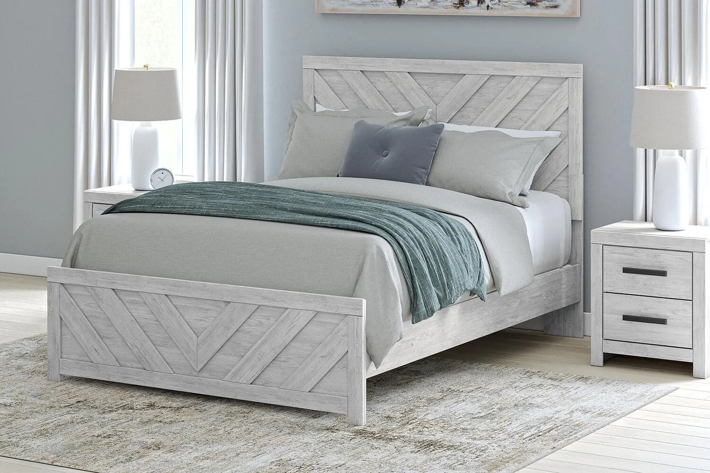 Cama de panel Queen Cayboni