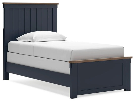 Cama doble Landocken con dos paneles