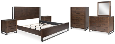 Paquete de dormitorio de 8 piezas