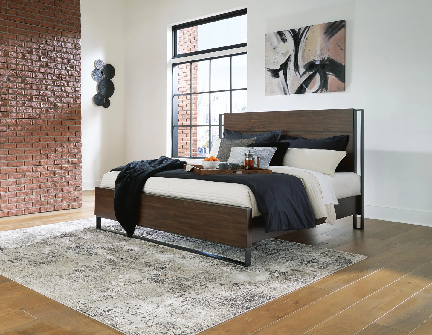 Cama con panel California King Zumbado