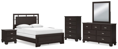 Paquete de dormitorio de 8 piezas