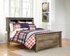 Cama Trinell con panel y estantería completa